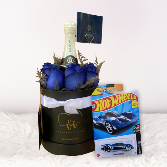 Box Clásico con Espumante + Carrito HotWheels