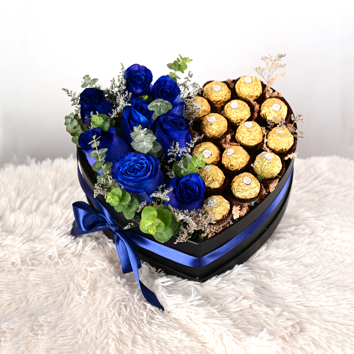 Box corazon - Rosas azules