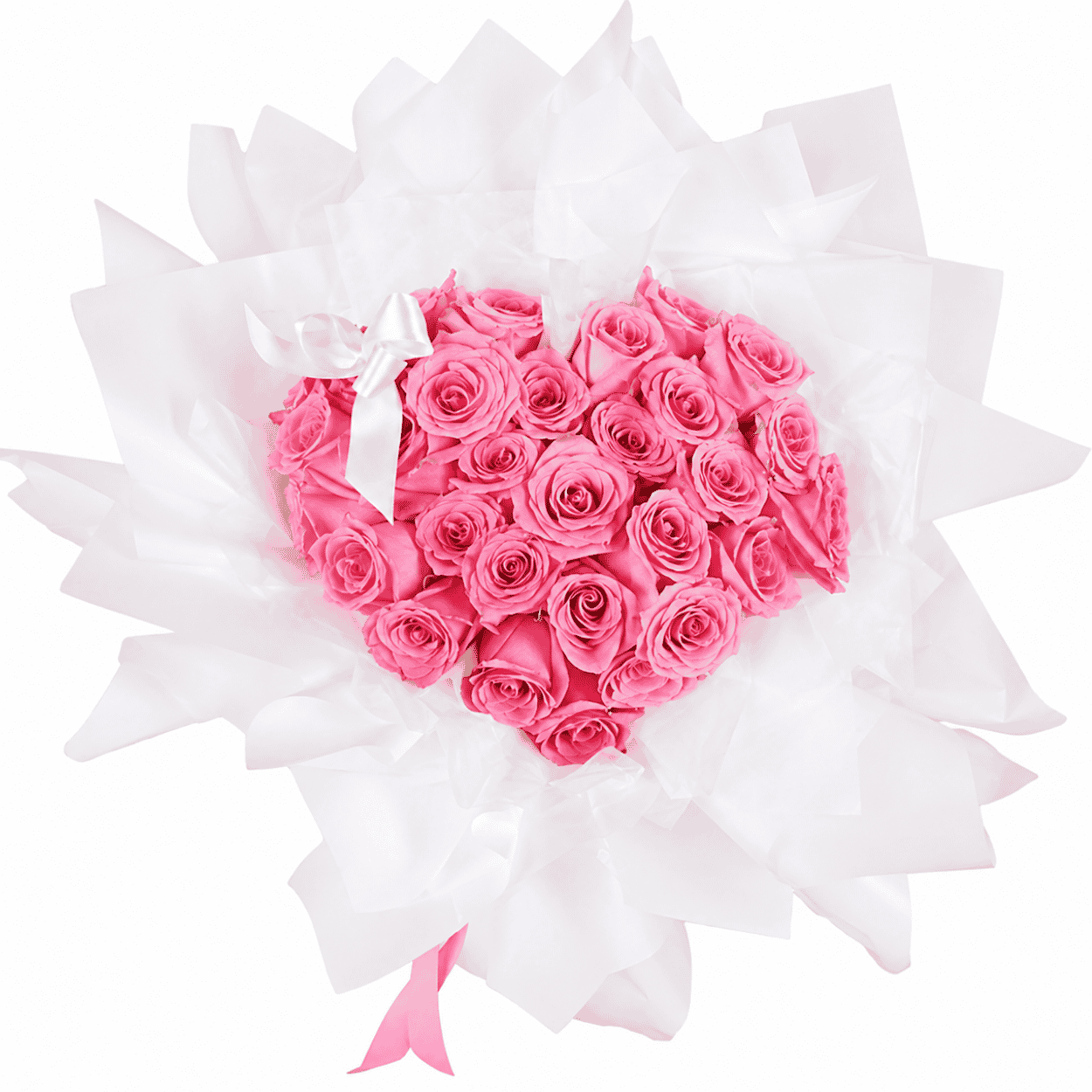 Ramo Altea  - 30 rosas en forma de corazon
