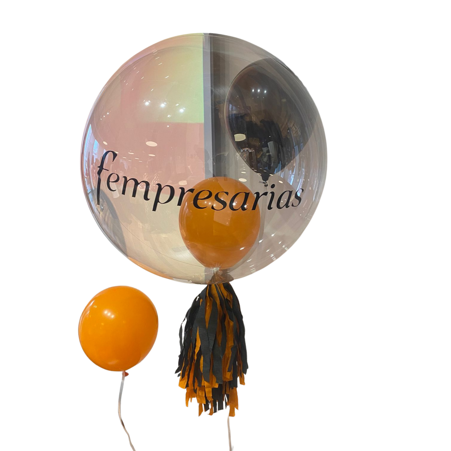 Bouquet de Globos con Burbuja Personalizada (4 Globos)