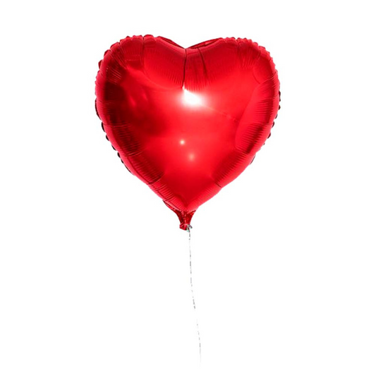 1 Globo Corazón Rojo con Helio