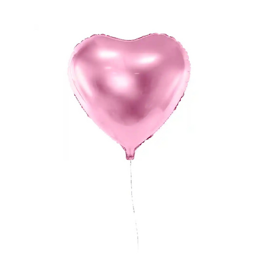 1 Globo Corazón Rosado con Helio