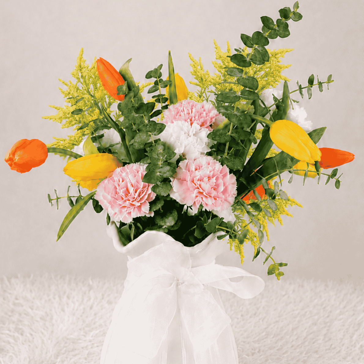 Arreglo floral esmeralda - 10 Tulipan