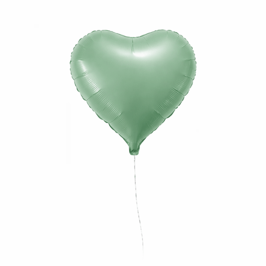 globo verde con helio