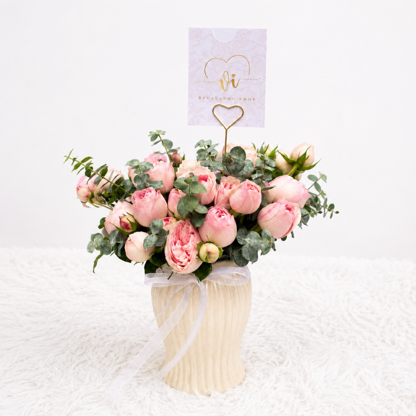 Florero cayetana - Rosas inglesas
