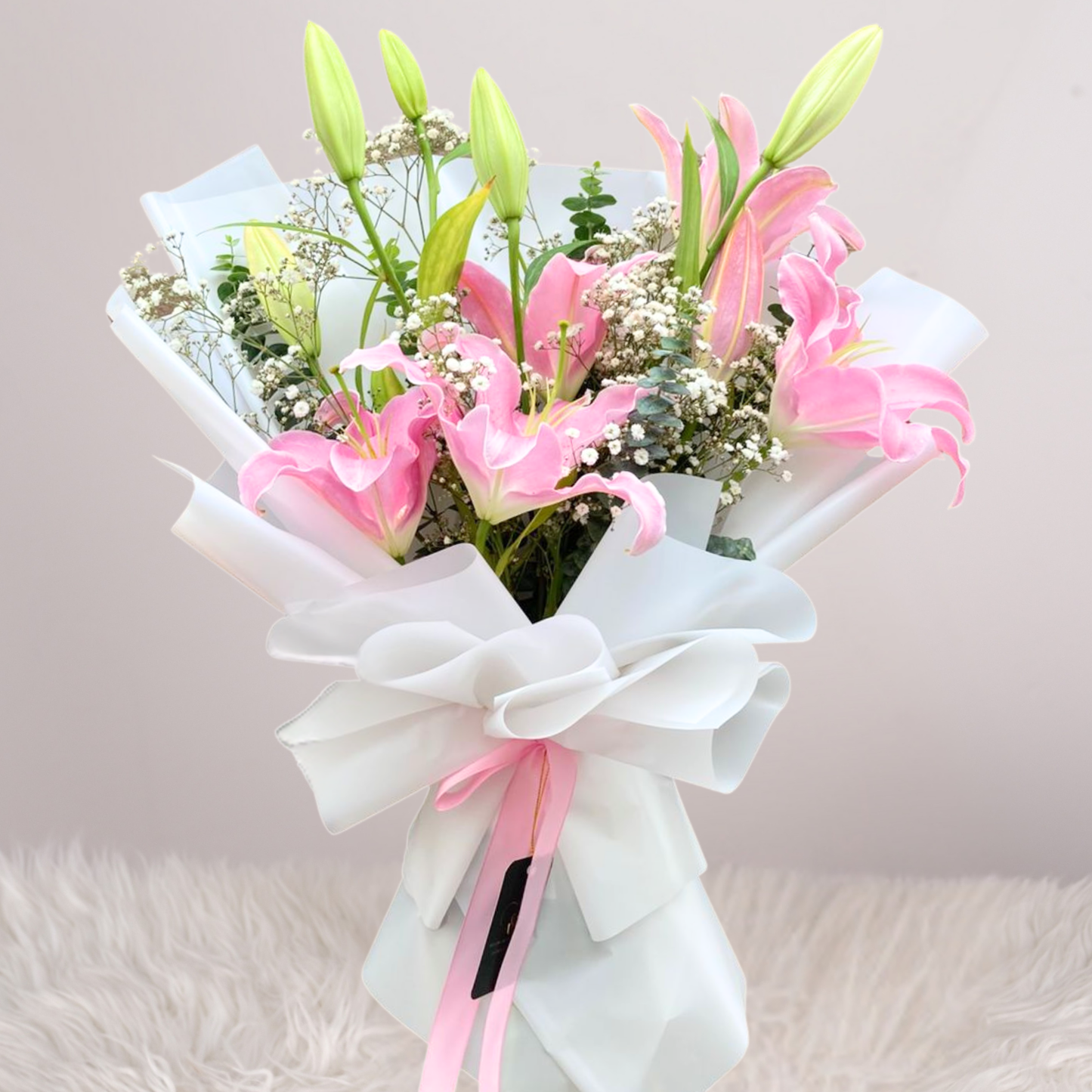 Ramo Suzette – Lirios Rosados