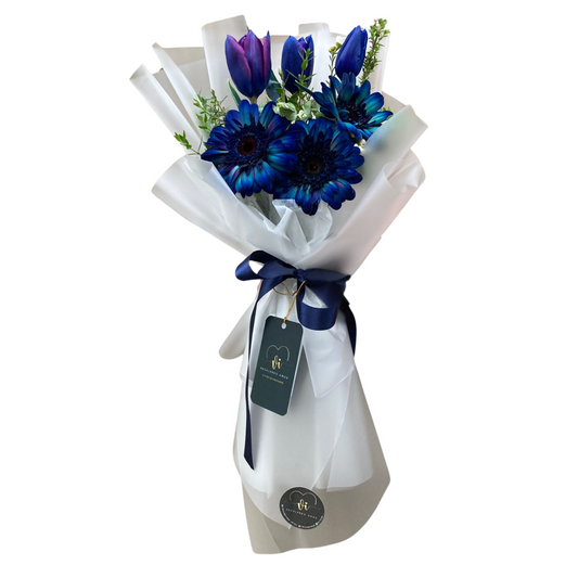 Ramo Bibble – 3 Tulipanes + 3 Gerberas