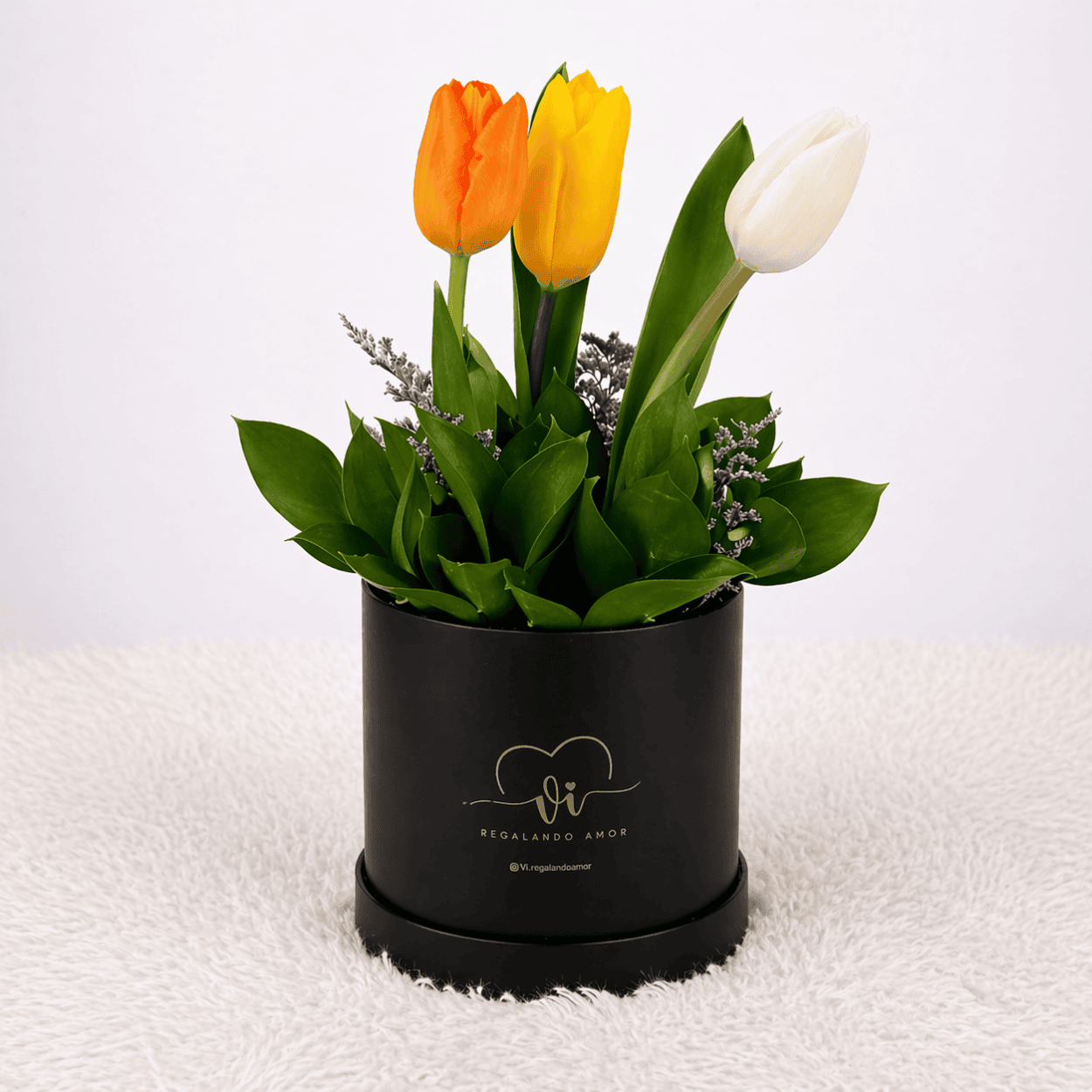 Mini Box Tulipanes Primaverales – 3 tulipanes