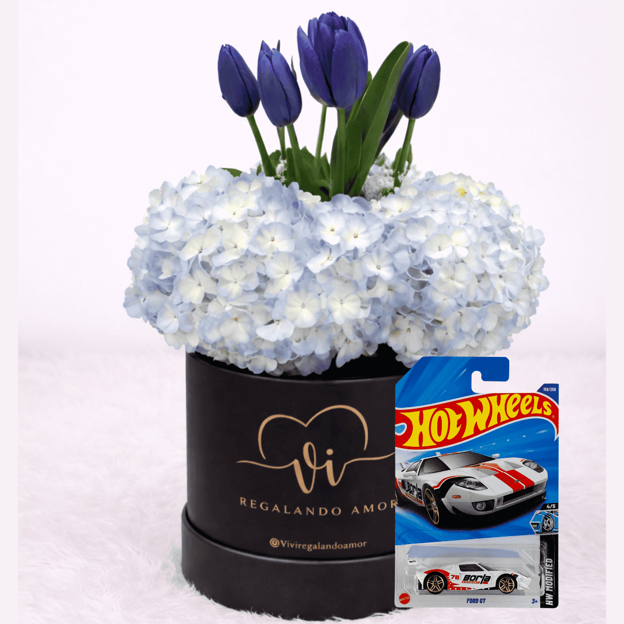 Box Ximena Azul + Carrito HotWheels