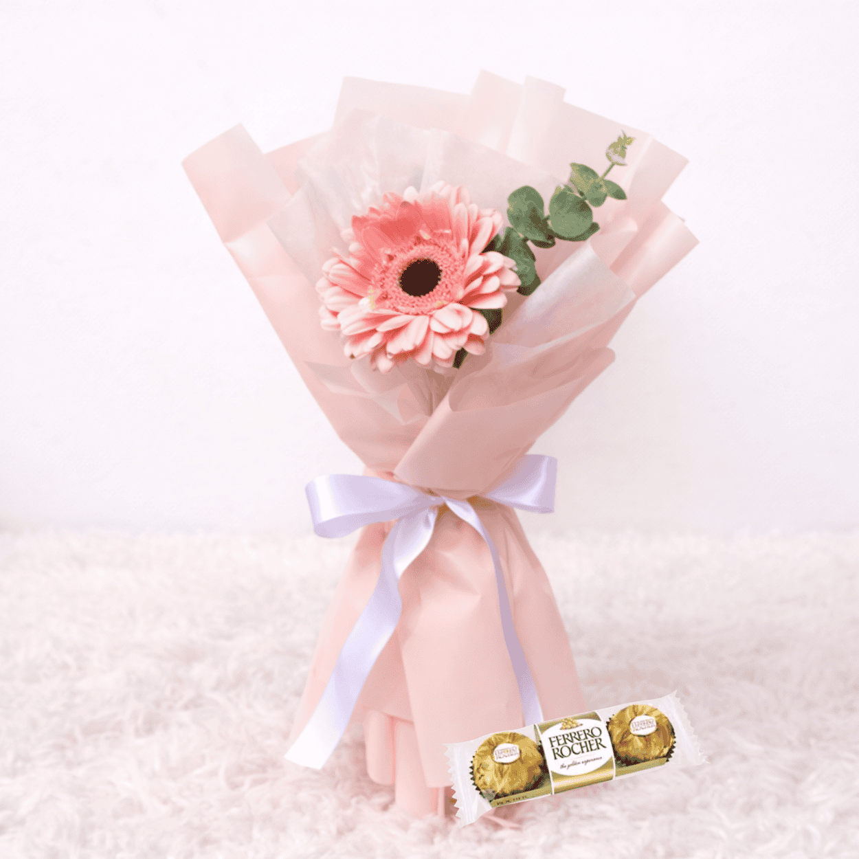 Mini Ramo Gerbera + Chocolate