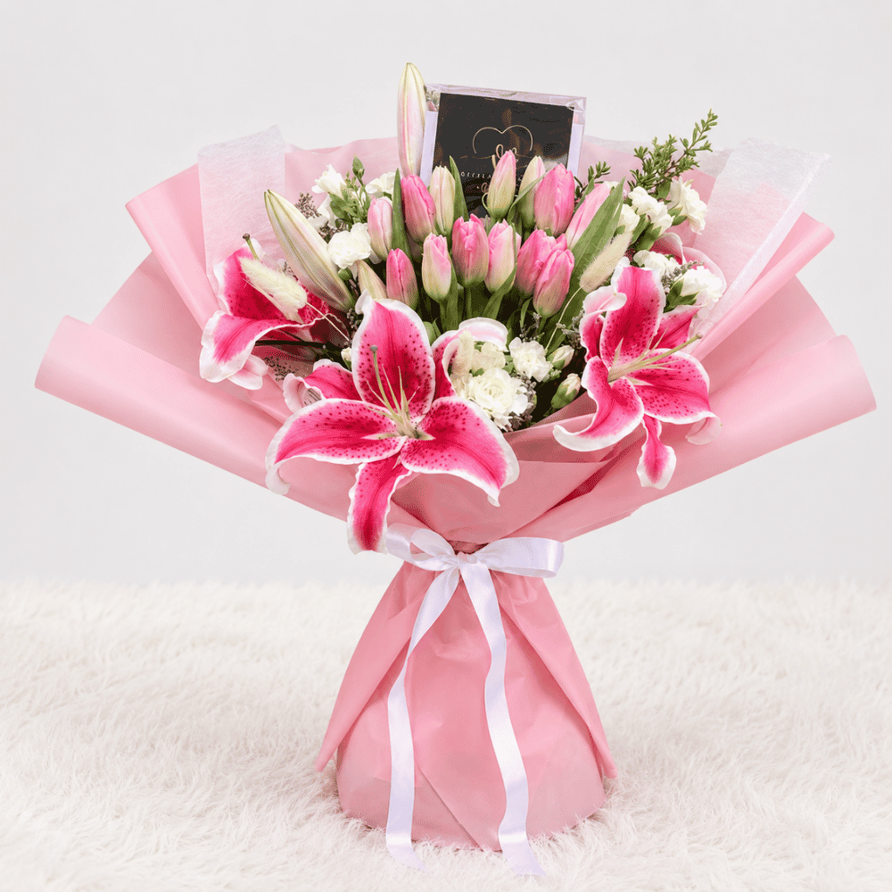 Ramo Imperial de 15 tulipanes aleatorios