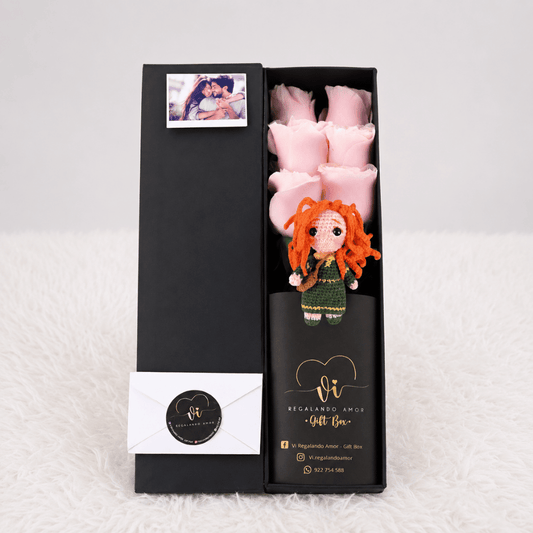Box luxury rosas pink mundial + Mérida