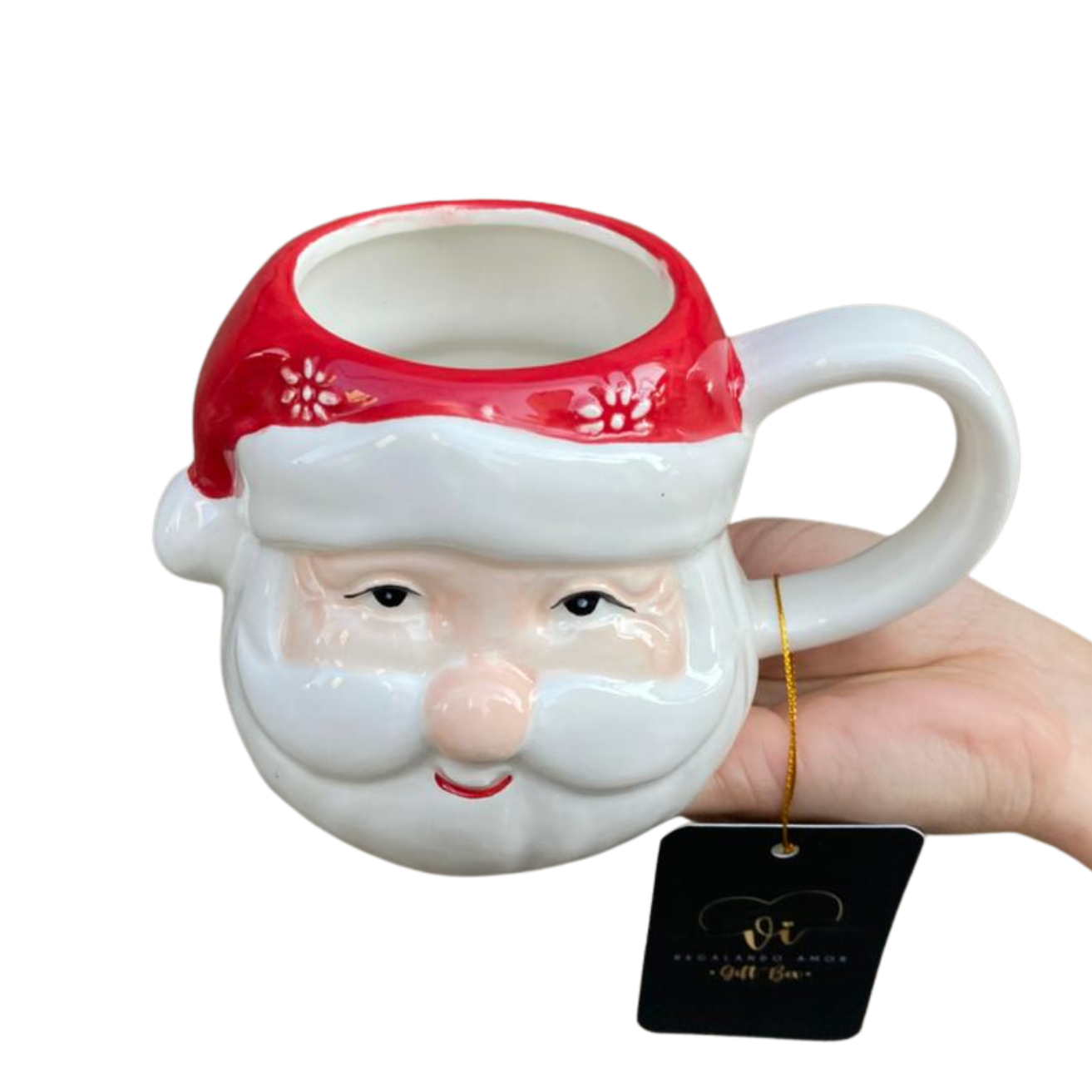 Taza de Papa Noel en 3D