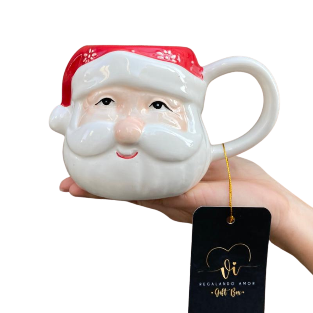 Taza de Papa Noel en 3D