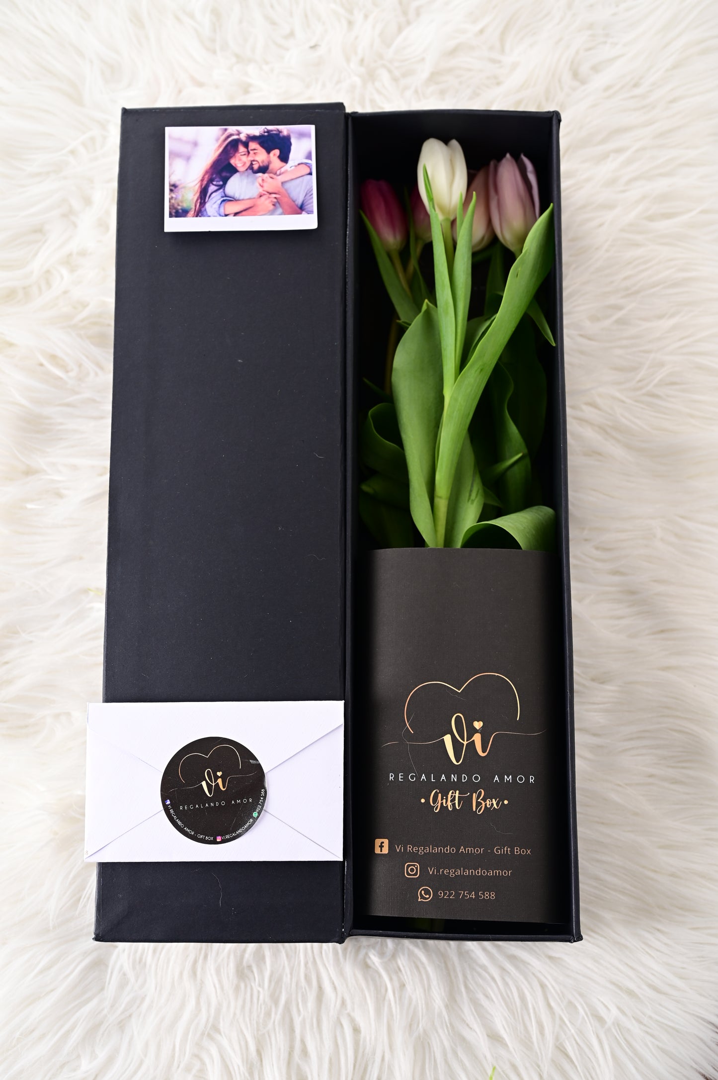 Box Luxury Tulipanes Iris