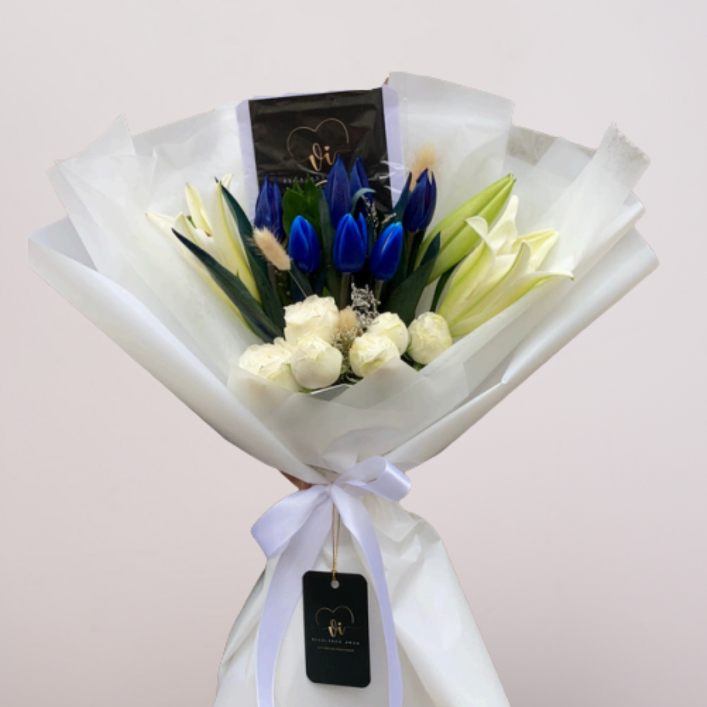 Mini Ramo Imperial – Tulipanes y Lirios