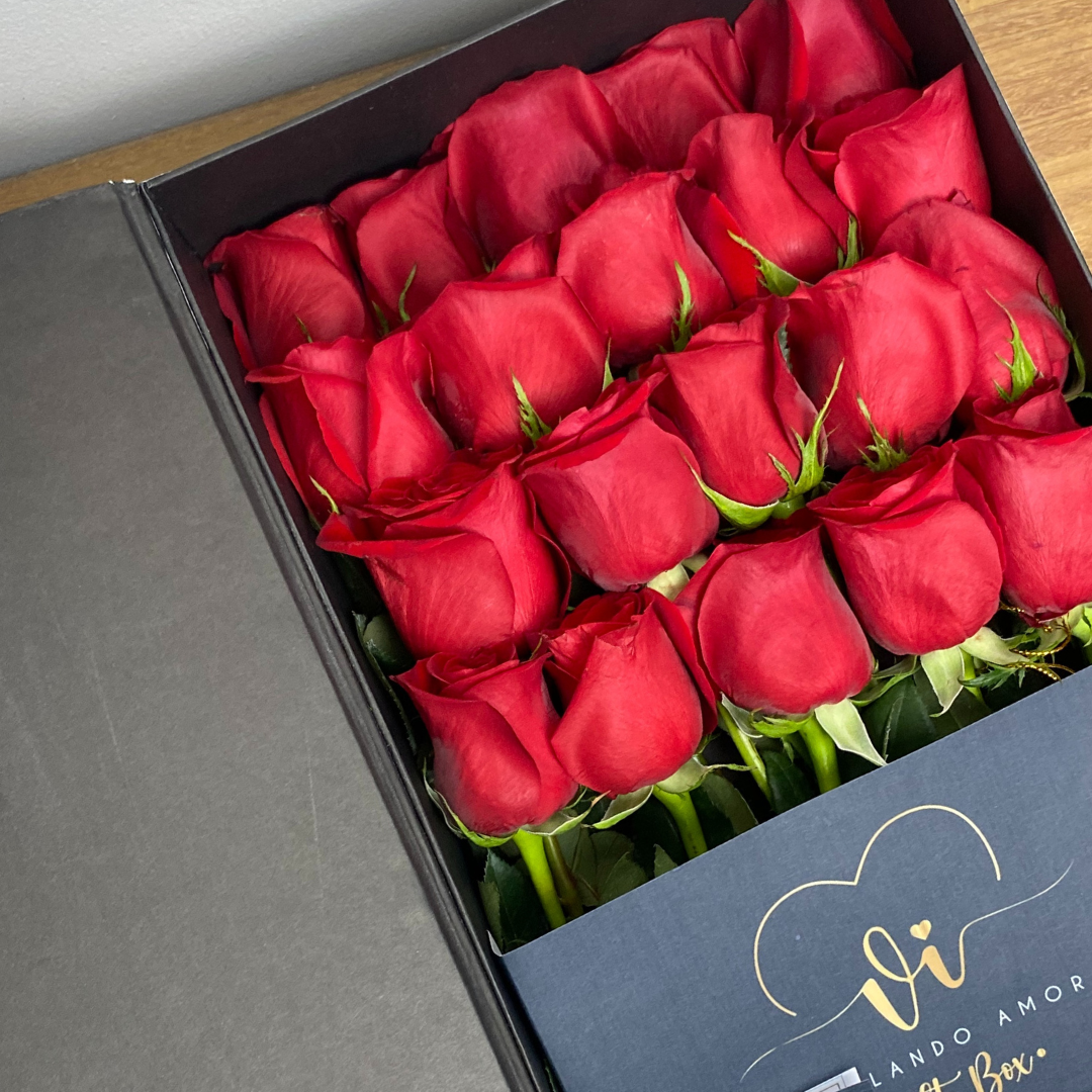 Box Luxury Imperial 20 rosas rojas