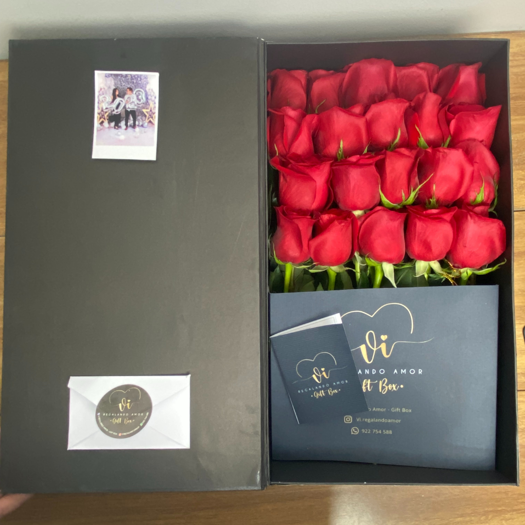 Box Luxury Imperial 20 rosas rojas